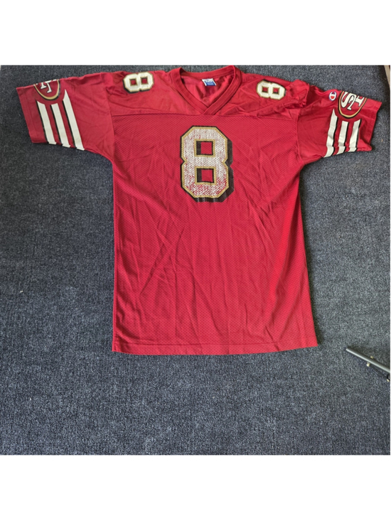 Champion Other - Vtg Champion Steve Young San Francisco 49ers Red Jersey Size Large B73